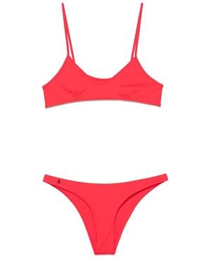 The Attico Laces Bikini in Red | Lyst The Attico Laces Bikini in Red | Lyst