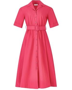 Rosie Assoulin Cotton Midi Dress - ピンク