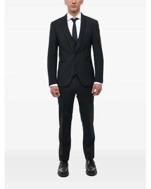 Corneliani Academy Satin-Trim Suit (Set Of Three) - Black