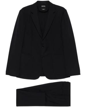 ZEGNA Single-Breasted Suit - Black