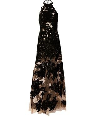 Silvia Tcherassi Mab Floral Maxi Dress - Black
