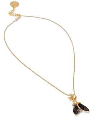 Patrizia Pepe Fly Pendant Necklace - White