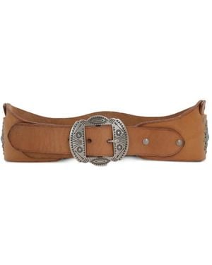HTC Monterey Leather Belt - White