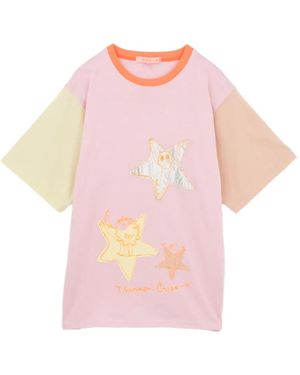 Tsumori Chisato Star-Patchwork T-Shirt - Pink