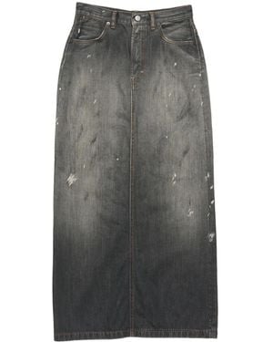 Acne Studios Falda Vaquera - Gris