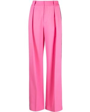 Area Crystal-embellished Palazzo Pants - Pink