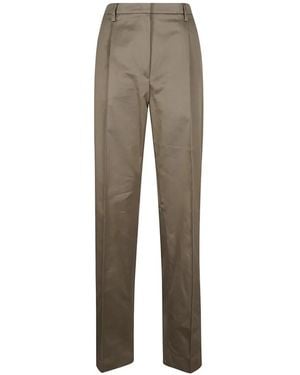 Prada Pantalones De Vestir Con Pinzas - Neutro