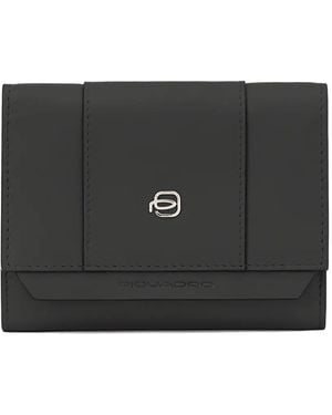 Piquadro Trifold Wallet - Black