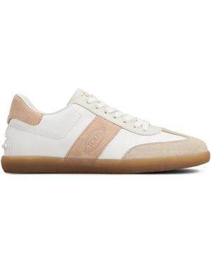 Tod's Two-Tone Sneakers - White