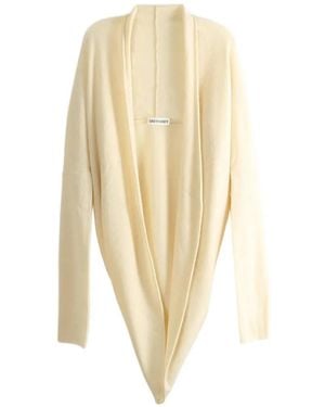 Casey Casey Open-Front Long-Sleeve Cardigan - White
