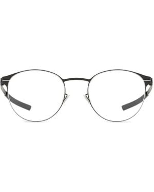 Ic! Berlin Brille Mit Rundem Gestell - Schwarz