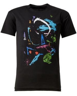 L'éclaireur Paint Splash Print T-shirt - Black