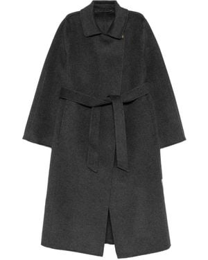 The Curated Collection Manteau À Taille Ceinturée - Noir