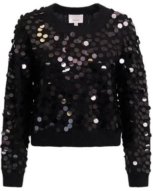 Cinq À Sept Briana Paillette-Embellished Jumper - Black