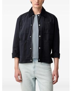Marc O' Polo Corduroy-Collar Patch-Pocket Jacket - Black