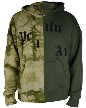 Palm Angels Hoodie À Logo Imprimé - Green