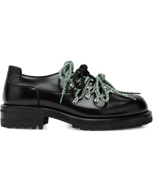 NAMACHEKO Mountain Rope Lace-Up Derby Shoes - Black