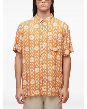 Osklen Daisy フローラル シャツ - オレンジ