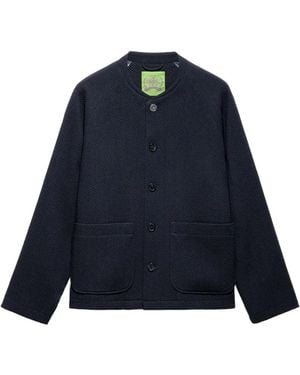Shanghai Tang Buttoned Tang Jacket - Blue