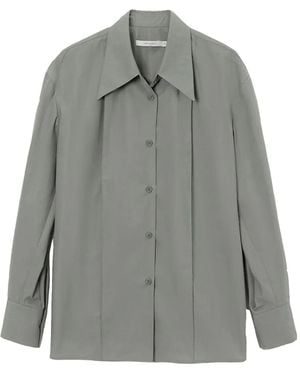 Low Classic Balloon-sleeve Cotton Shirt - グレー