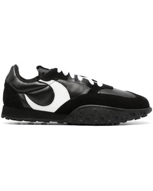 Marine Serre Ms-Rise 22 Leather Trainers - Black