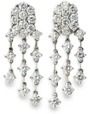 Andreoli Diamond Chandelier Earrings - White