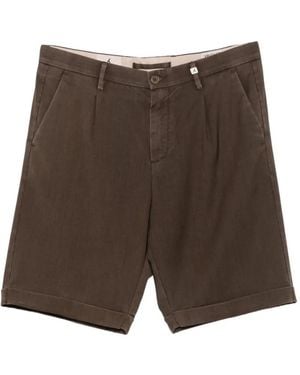 Myths Pleated Shorts - Brown