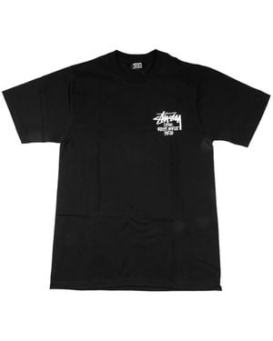 Stussy Logo Graphic T-Shirt - Black