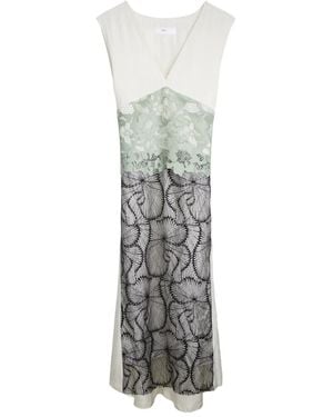 Toga Lace-Panelled Dress - Gray