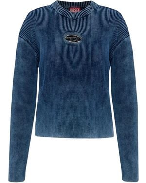 DIESEL M-Anchor Logo Jumper - Blue