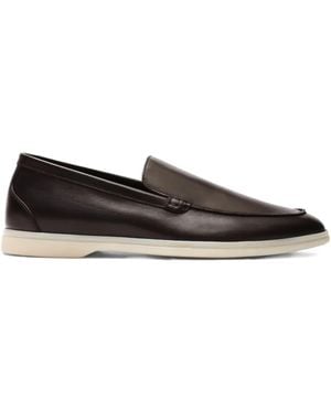 SCAROSSO Ludovico Leather Loafers - Black