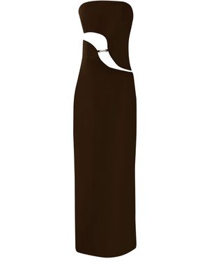 MISCI Argolista Maxikleid - Braun