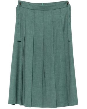 ViCOLO Pleated Midi Skirt - Green