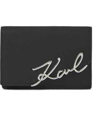 Karl Lagerfeld レザー財布 - ブラック