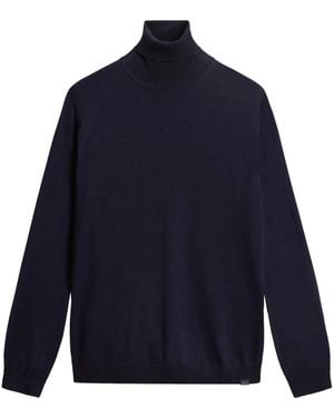 Woolrich Woolrich Virgin Wool Roll-Neck Jumper - Blue