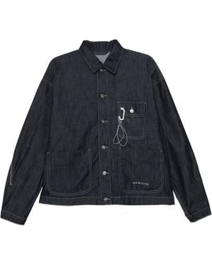 and wander Dry Easy Denim Shirt Jacket - Blue
