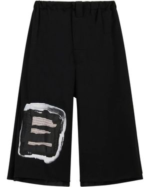 Marni ペイント ショートパンツ - ブラック