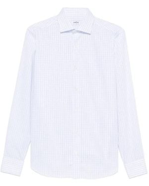 VELA SHOP Checked Long-Sleeve Shirt - White