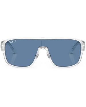 Ray-Ban Occhiali Da Sole Rettangolari - Blu