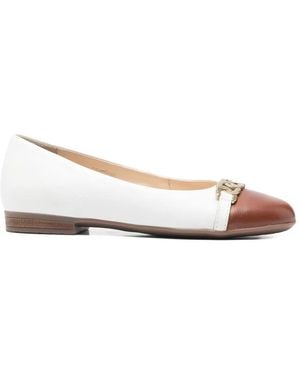 Ara Ballerines À Détail De Chaine - White