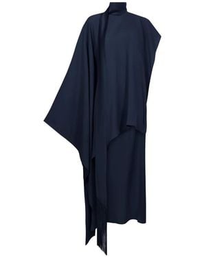 Taller Marmo California Fringed Asymmetric Mini Dress - Blue