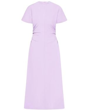 Rachel Gilbert Abito Midi Con Ruches - Viola