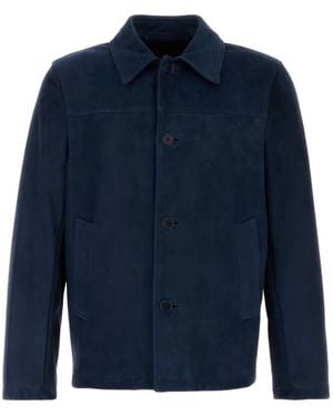 Salvatore Santoro Wildlederjacke Mit Knöpfen - Blau