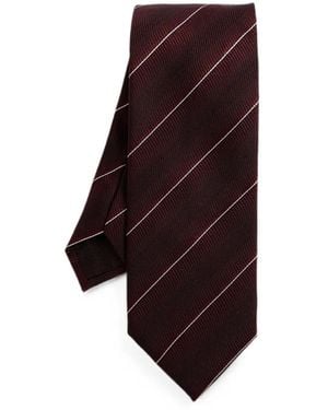 Tom Ford Seidenkrawatte Mit Diagonalen Streifen - Lila