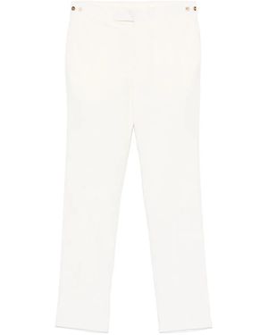 Gabriela Hearst Cotton Straight-Leg Trousers - White