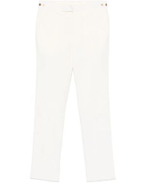 Gabriela Hearst Cotton Straight-Leg Trousers - White