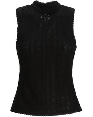 BOSS High-Neck Tank Top - Black