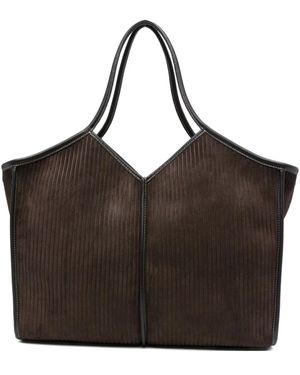 Hereu Calella Tote Bag aus Cord - Braun