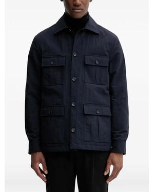 Bally Buttoned Front-Pockets Jacket - Blue