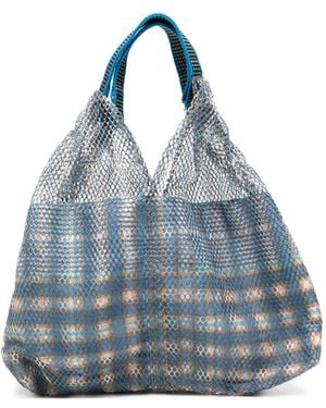 Epice Elvizer S Check Shoulder Bag - Blue